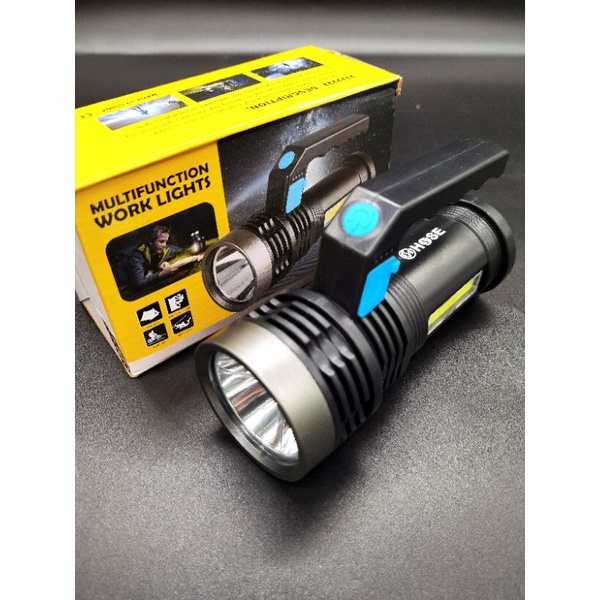 Lampu Senter Led COB, LED 3w+10cob setara 20w+45w merek Hose plus genggaman tangan