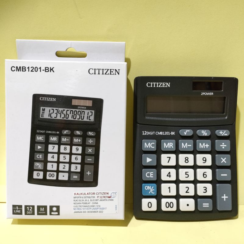 Kalkulator 12 digit CITIZEN ORIGINAL CMB1201-BK