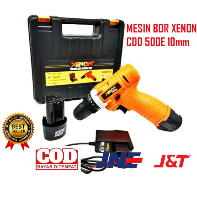 Bor listrik Xenon CDD 500 E. 10mm