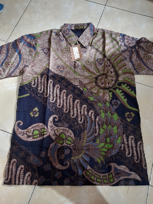 Hanurogo Pendek Kemeja Batik Pria Full Furing Bahan Katun Halus Primisima