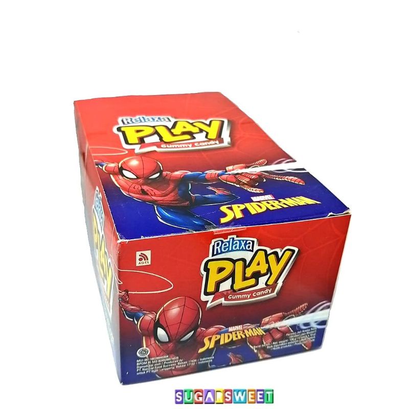 

Relaxa Play Spiderman Gummy Candy 10 gr x 12 Bungkus