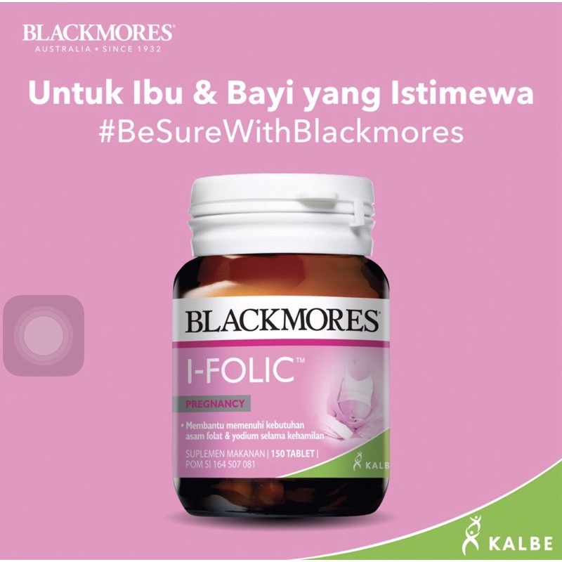 Blackmores I folic isi 60 tablet ( asam folat persiapan sebelum kehamilan