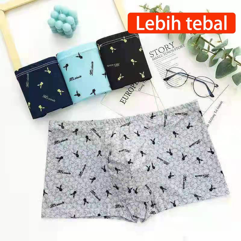 CELANA DALAM PRIA DEWASA BOXER SPORT HIGH QUALITY PREMIUM [1pcs/Eceran] cd pria sempak pakaian-B1