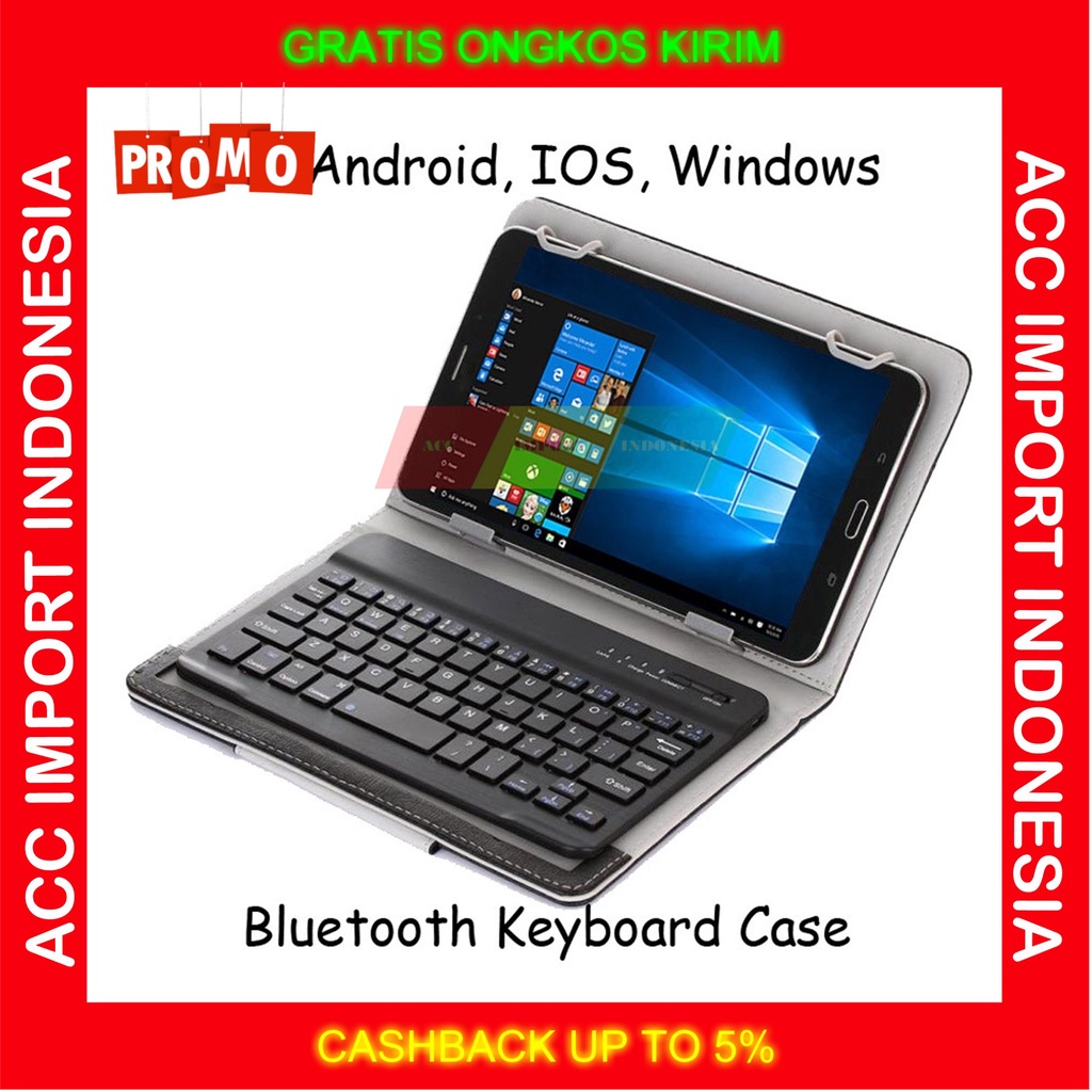 Keyboard Bluetooth Tablet Universal With Case Ipad Android Ios Windows