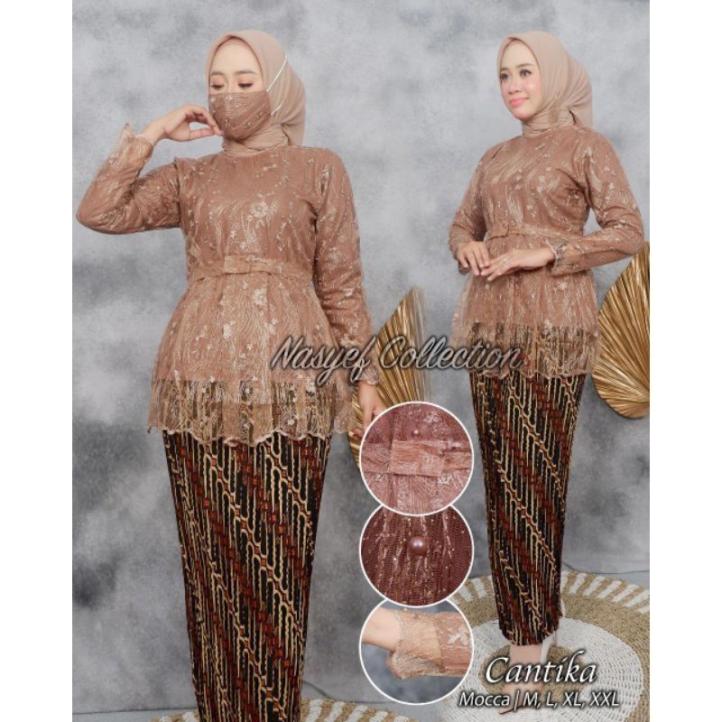 setelan kebaya wanita/kebaya modern/kebaya wisuda/kebaya pesta/kebaya SET KEBAYA TULLE MARSYA - KEBAYA WISUDA  - MODEL KEBAYA KEKINIAN OUTFIT PESTA CANTIK DAN MODERN