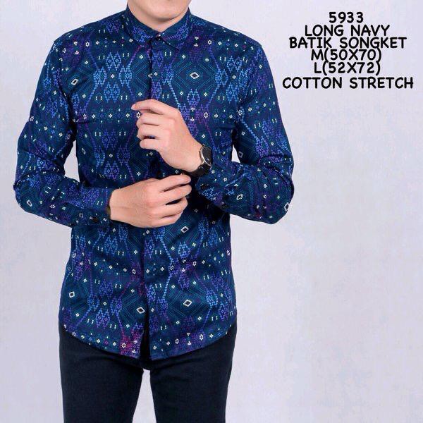 BIG SALE 4.4 New Arrival Distro Batik Pria Bordir Sogan Batikaf Notoarto Batik Ipnu-Ippnu Hem Pria-SALJU UNGU