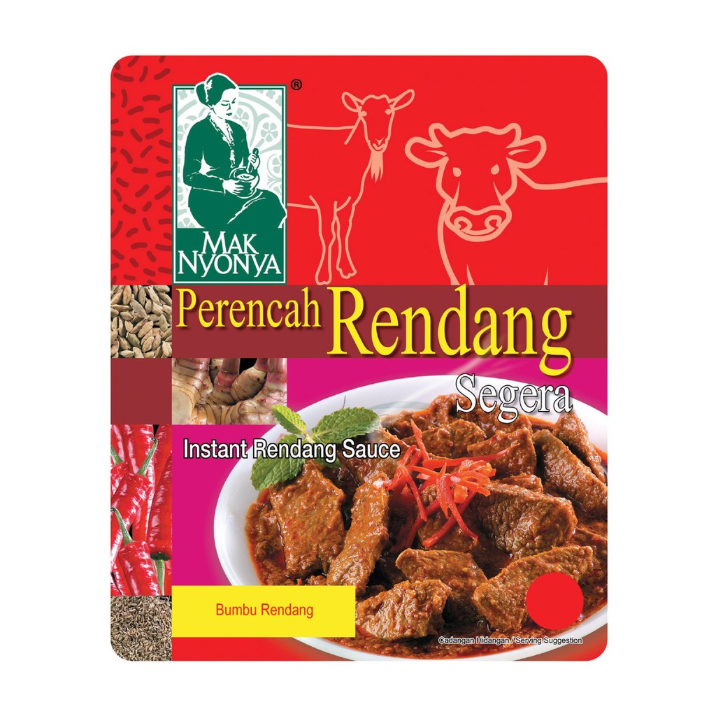 Jual Bumbu Masak Instan Mak Nyonya Rendang 100g Shopee Indonesia