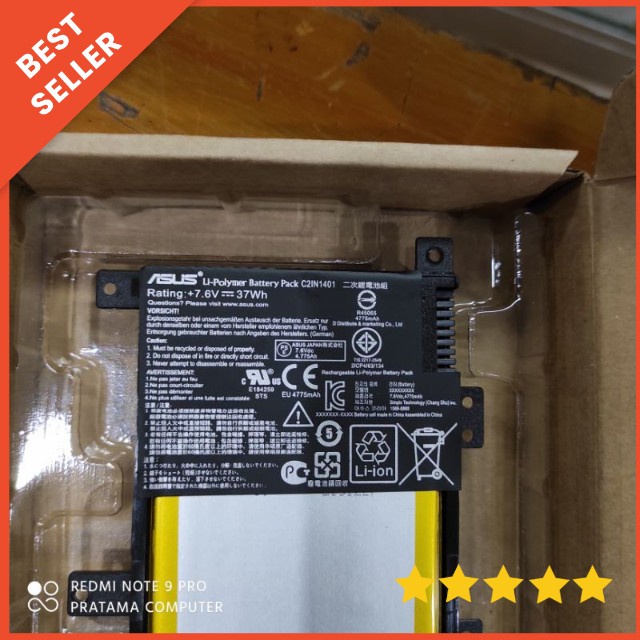 ASUS Baterai Battery Batre Laptop A455 A455L A455LA Series CN21N1401 Original