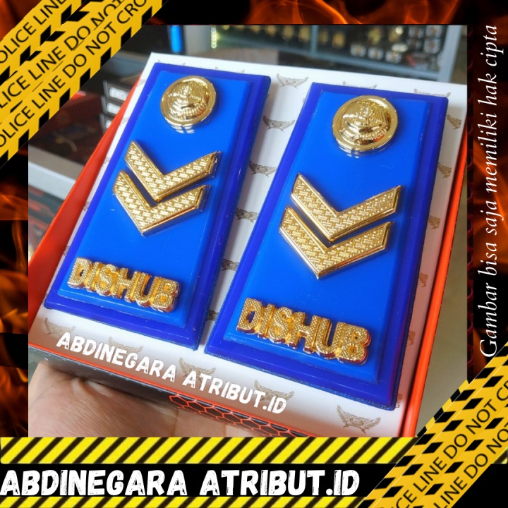 Pangkat Dishub 2b Full Mika Kilap Glossy Cod Perlengkapan Dishub Abdinegara Atribut