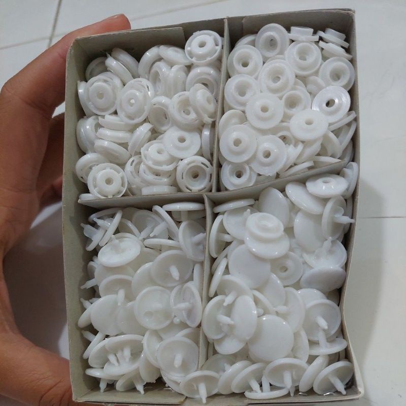 Kancing Snap Jepret Plastik/ Kancing Jepret Plastik