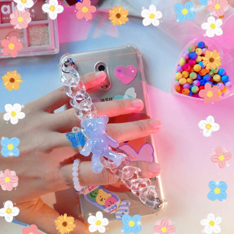 DIY Strap Case / Chain Strap HP Korean Style / Korean Grip Case