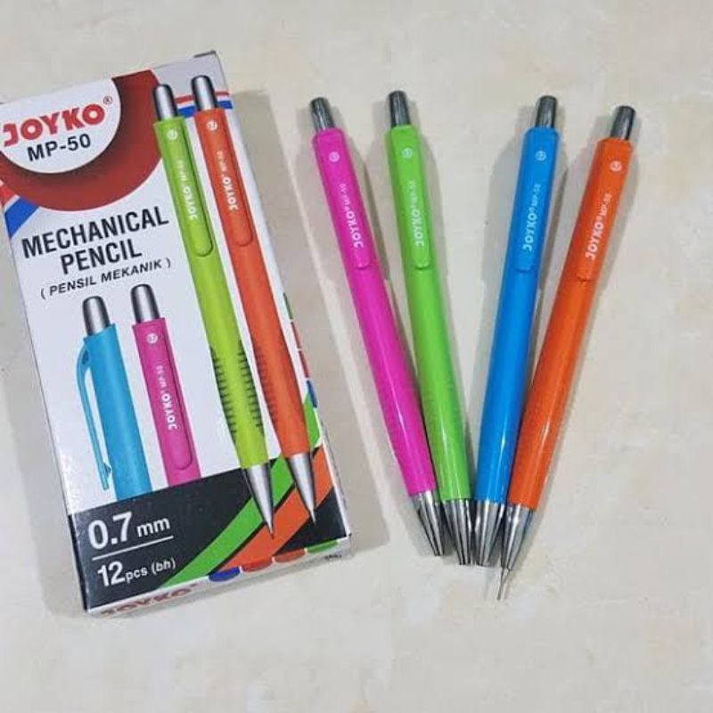 

MECHANICAL PENCIL / PENSIL MEKANIK JOYKO MP-50 / 0.7 mm | PENSIL JOYKO | PENSIL ISI ULANG | PENSIL ISIAN