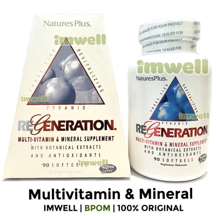 {cantikstore} Nature’s Plus Regeneration Multi Vitamin 90 softgels 100  Murah