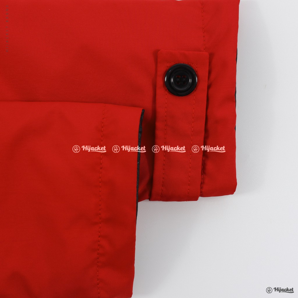 NEW FOR HIJABER JAKET PARKA WANITA HIJACKET IXORA UKURAN L - XL WARNA MERAH-6