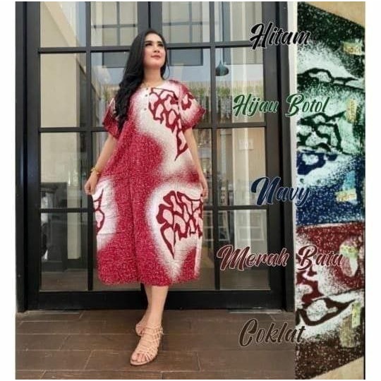 ( BEBAS PILIH WARNA ) Daster Jumbo Ld 120 - 130 cm Daster Kekinian Bumil Busui kancing depan lengan pendek Bahan Rayon Santung Premium Adem Nyaman Dipakai Harga Grosir Daster Murah Sabrina Motif Populer Terbaru  ( BISA COD )