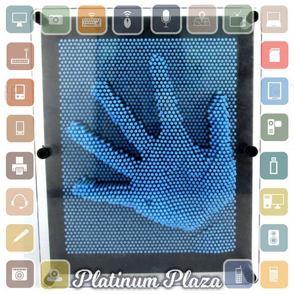 Mainan Anak Pin Art 3D - Blue`DJQRRM-