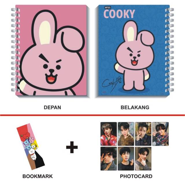  READY BISA COD NOTEBOOK KPOP BT21 BTS Shopee Indonesia