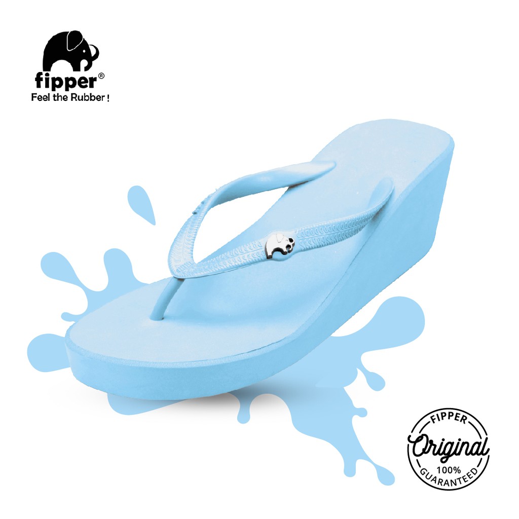 FIPPER WEDGES 7CM BLUE SKY - sandal wedges wanita