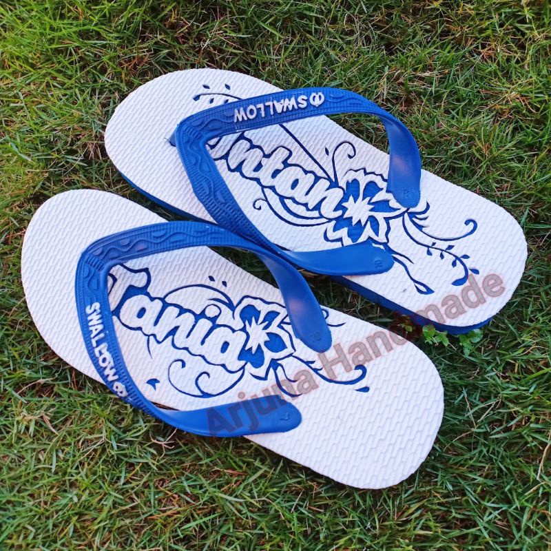 sandal swallow jepit ukir costum nama sandal pondok sandal santri