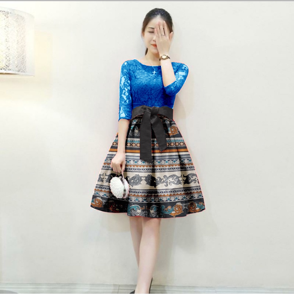 [HNFK] Long Dres Korea / Dress Wanita / Dres / Baju Dress Wanita Terbaru / Dress Natal