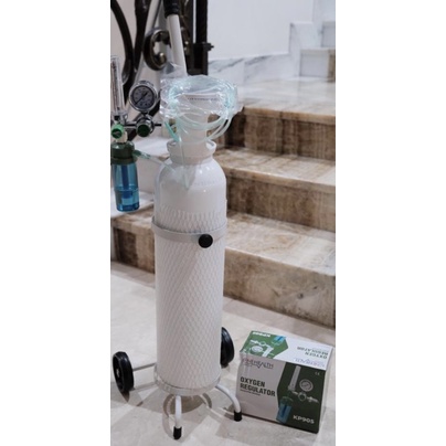 PAKET LENGKAP TABUNG OKSIGEN 1m3 ALAT PERNAPASAN, Oximeter Fingertip Pulse Bisa Nyala