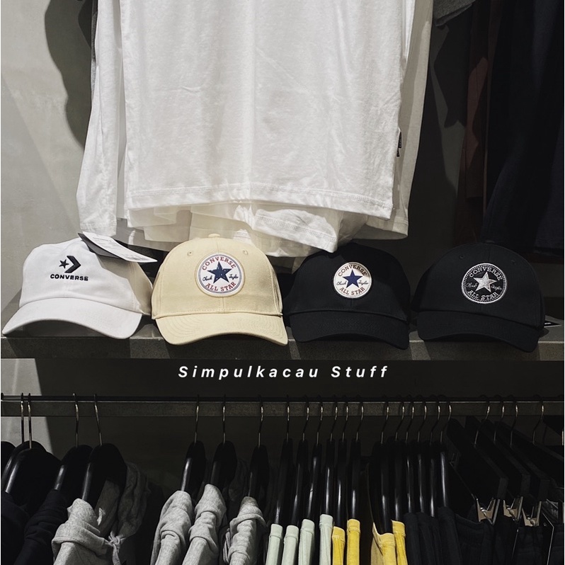 Topi Converse basic &amp; star chevron baseball caps