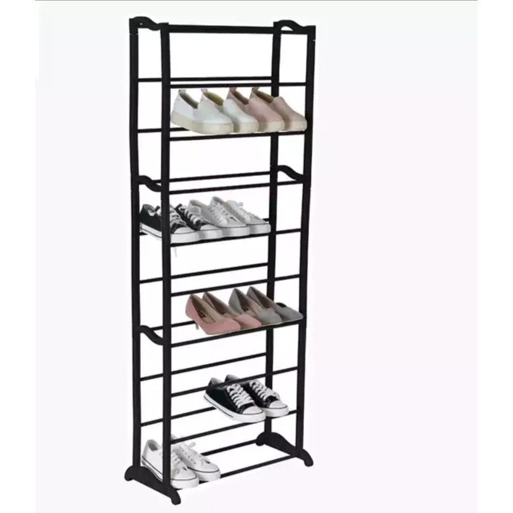 Amazing Portable Shoe Rack Rak Sepatu Lipat 10 Tingkat Susun Rapi Serbaguna Shopee Indonesia