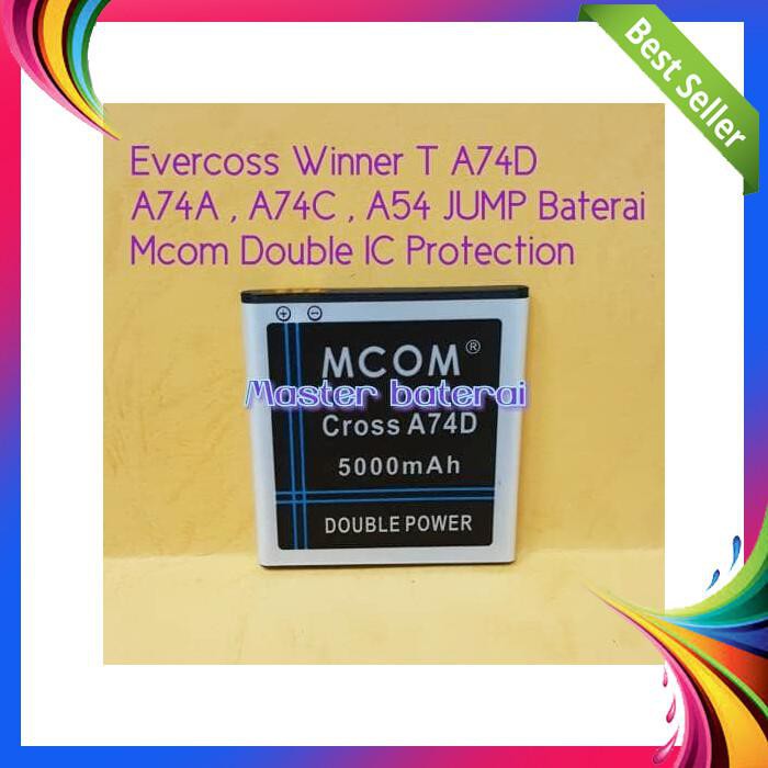 BATERAI EVERCOSS CROSS CROS A74A A74C A74D A54 WINNER DOUBLE IC