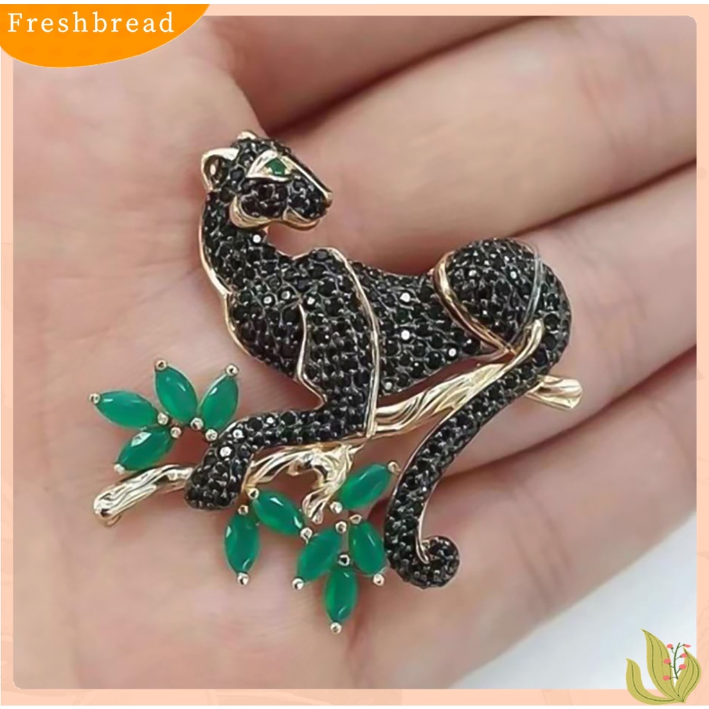 Terlaris Brooch Panther Design Elegant Alloy Fashionable Clothes Accessory for Banquet