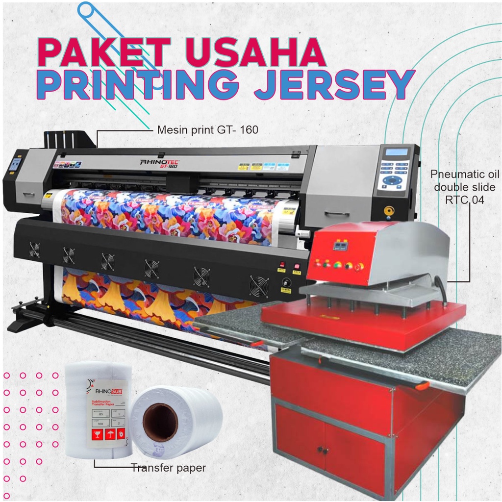 PAKET USAHA MESIN SUBLIMATION/PAKET USAHA JERSEY/PAKET PRINTING/JERSEY/PAKET SABLON DIGITAL