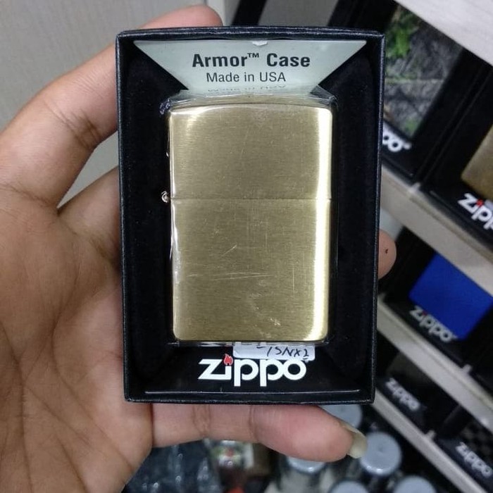 ZIPPO LIGHTER / MANCIS KOREK API ORIGINAL - ZIPPO ARMOR HEAVY GOLD