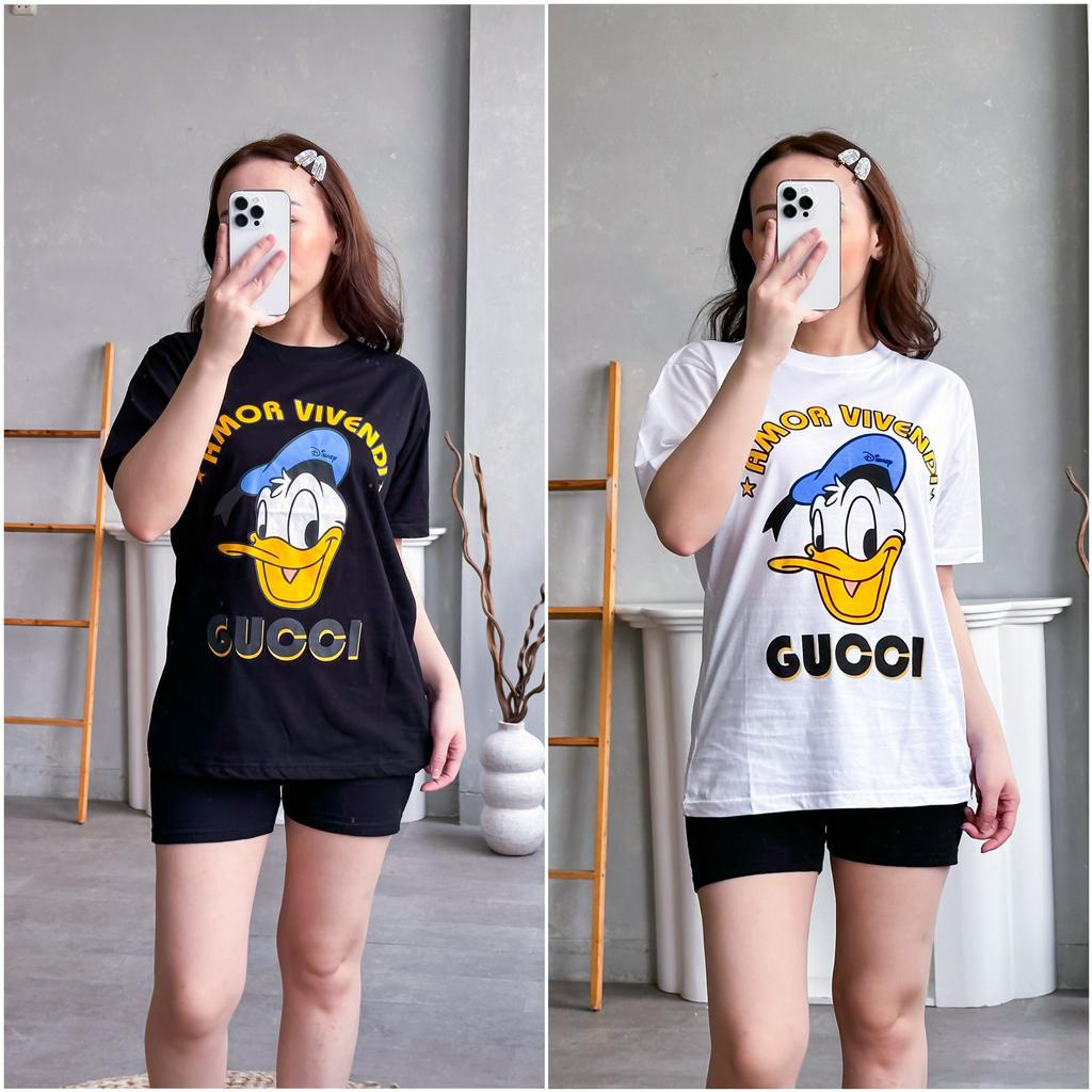 Kaos Wanita Bahan Cotton Combed 30s Kaos Lengan Pendek