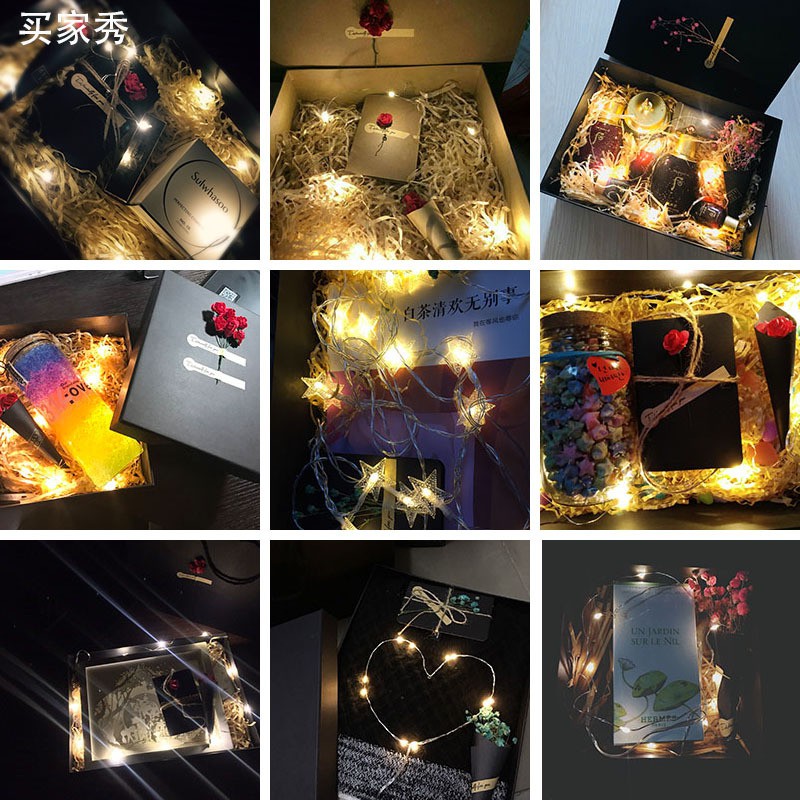 

Lampu Led Kotak Kado Ulangtahun Happy Wedding Birthday Party Pesta Bunga Hadia Buket Parcel