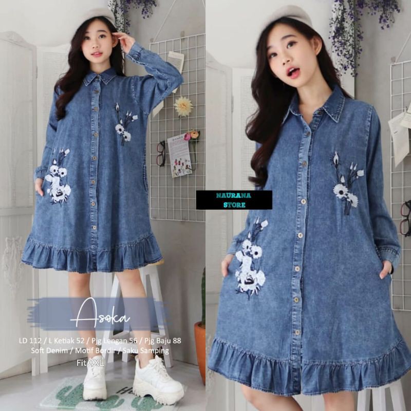 ASOKA TUNIK JEANS ORI NAURANA