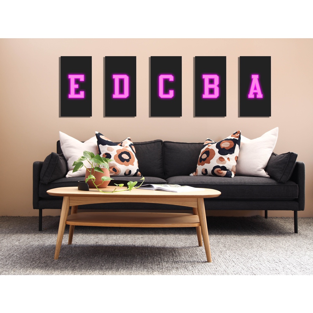 Hiasan Dinding Huruf Pajangan Huruf Hiasan Dinding Huruf Angka Pajangan Rumah Wall Decor Dekorasi