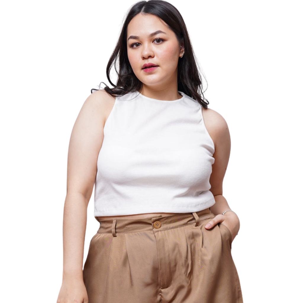 Soulmee Tanktop Tali Besar Big Size Tengtop Jumbo Wanita Tangtop XL 2XL