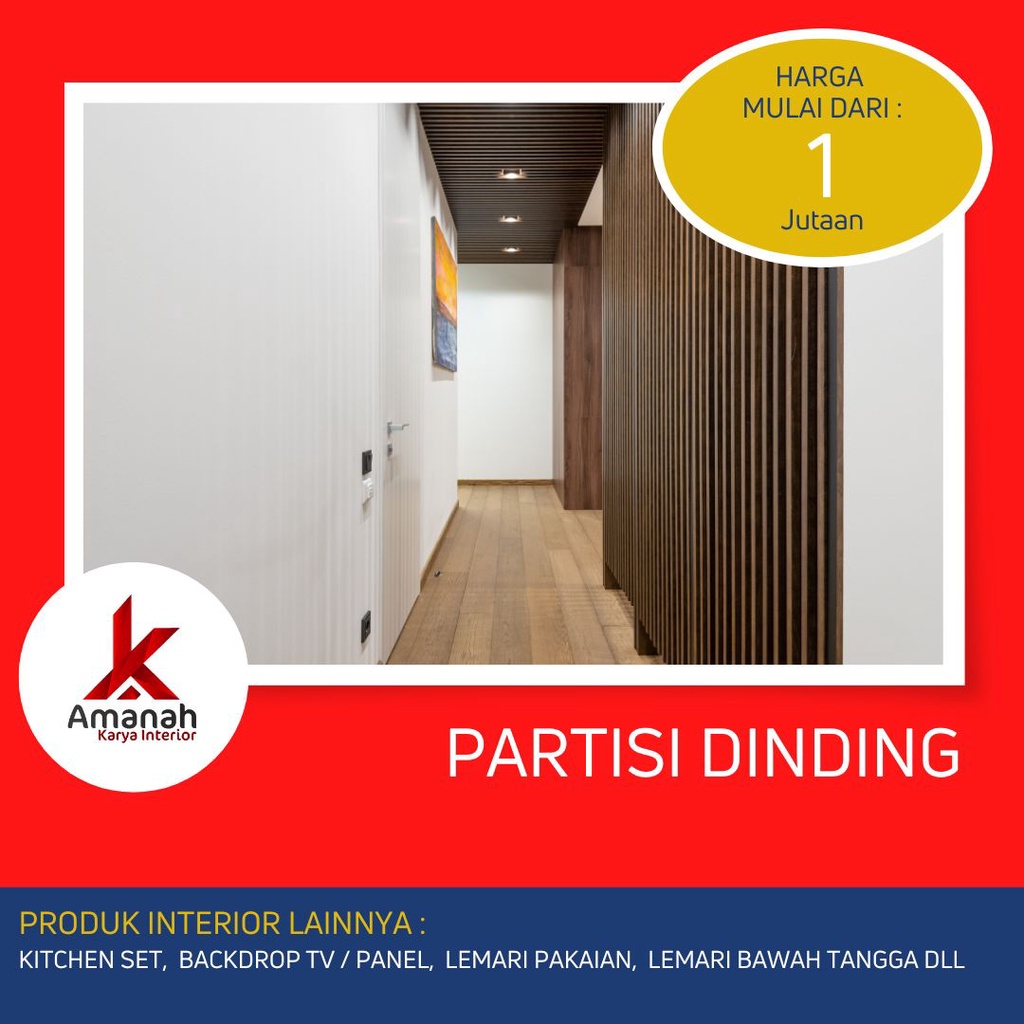 PARTISI DINDING Minimalis Modern