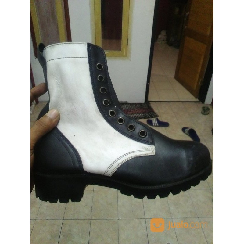 Sepatu pdl provos tni pria kulit asli mengkilap