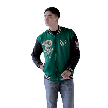 Jaket VARSITY DRAGON – Fashion Trendy Casual Pria Good Brand Quality Stylish