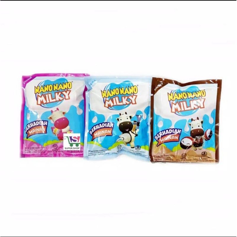 

Nano Milky coklat stobery vanila