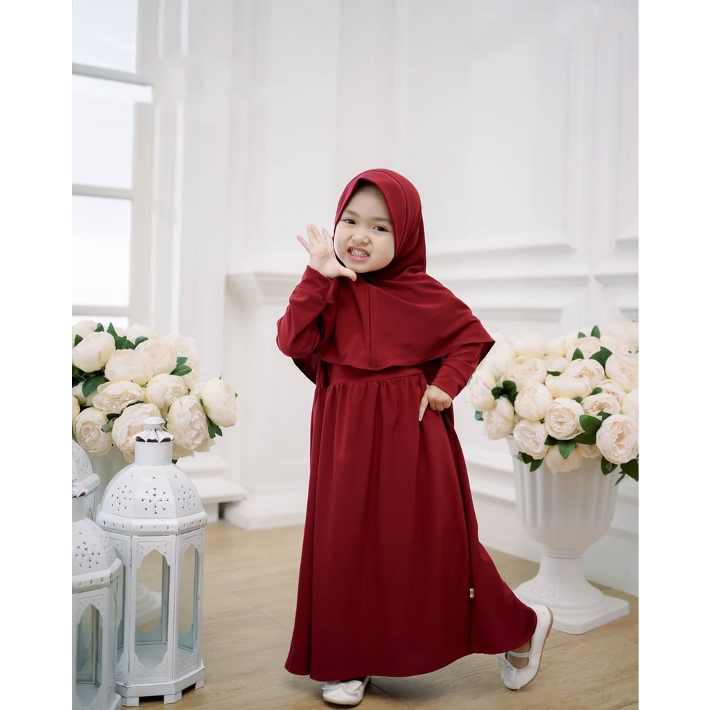 Gamis Anak Usia 4 tahun azra kids Model Gamis Anak Terbaru 2021 Kekinian