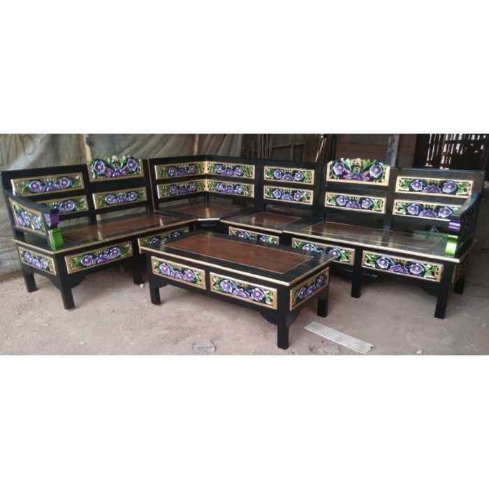 Kursi Jepara kursi kayu jati meja kursi tamu sudut murah Kayu jati