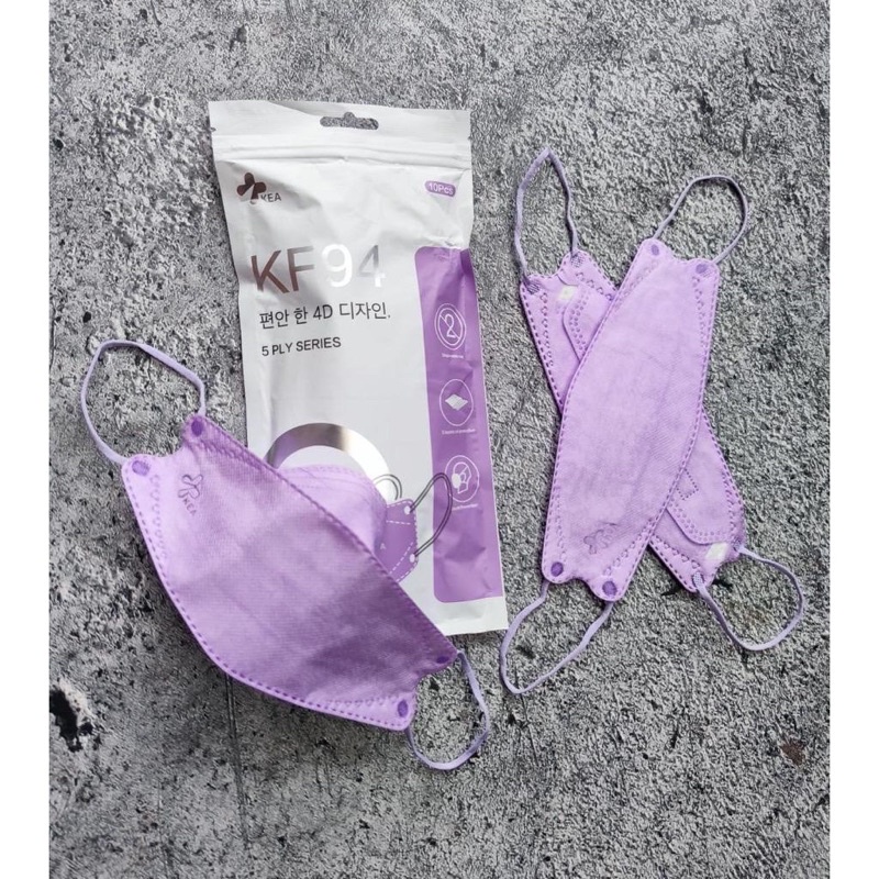 Masker KF94 Kea Korea 4 ply/ Masker Earloop/ Masker fashion isi 10pc (SEGEL PABRIK)