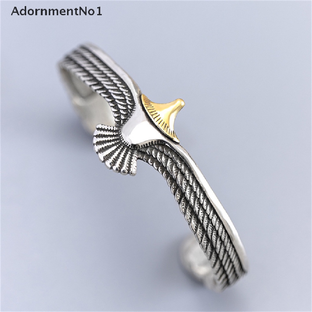 (AdornmentNo1) Gelang Tangan Terbuka Adjustable Motif Burung Elang Viking Tribal Untuk Wanita