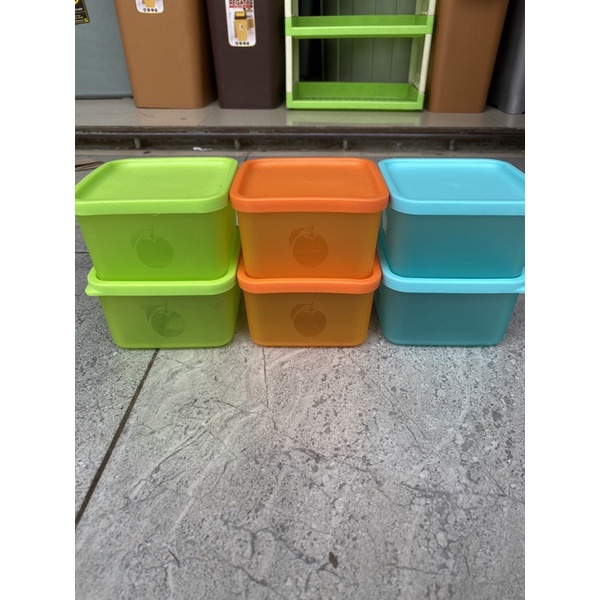 Toples Plastik Segi Warna / Toples Plastik Segi Pamelo Lemony XS / 500ml