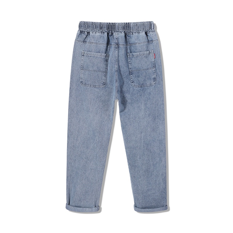 Celana Jeans Pria Celana Denim Celana Cowok Versi Korea Dari Kaki Yang Ramping N1971