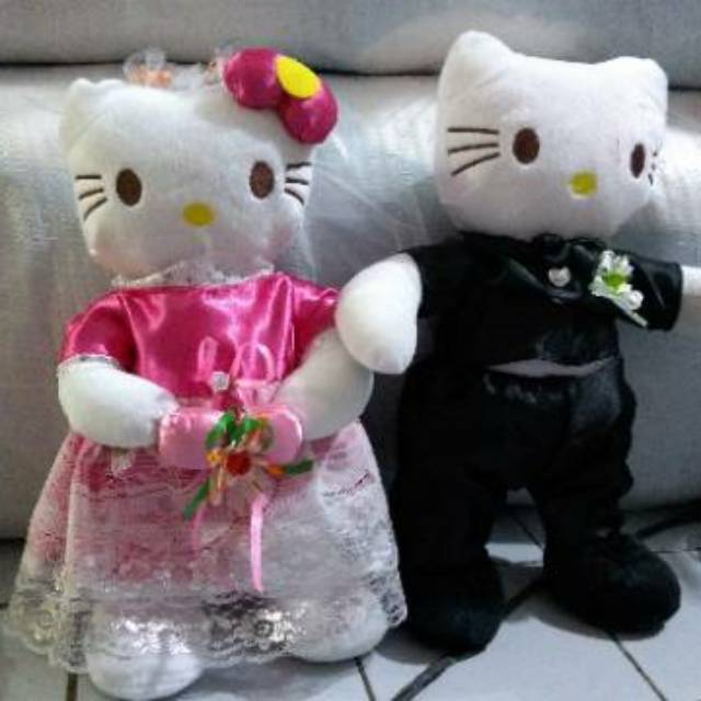 Boneka Hello Kitty Wedding Pengantin Sepasang