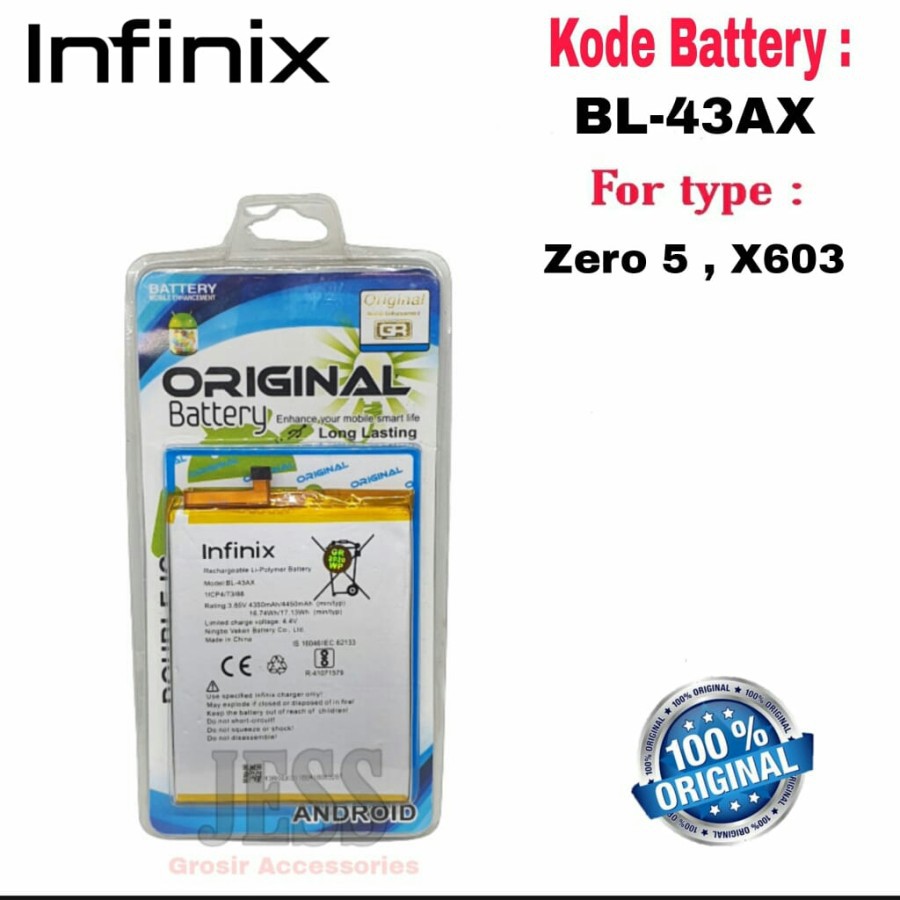 Baterai Battery Original Infinix Zero 5 , X603 , BL43AX BL-43AX