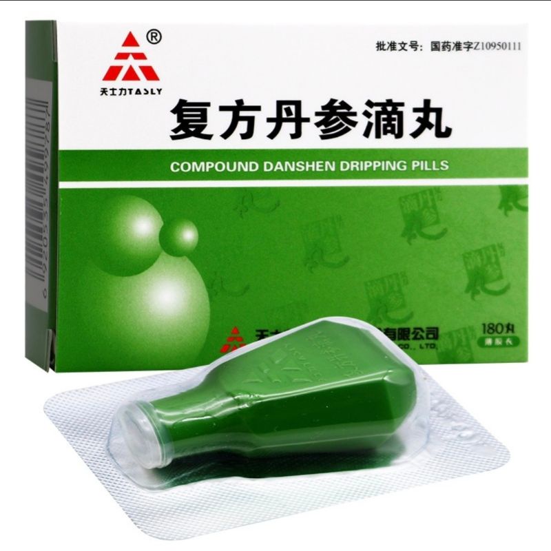 Compound DanShen Dripping Pill Fu Fang Dan Shen Di Wan / Fufang Dan Sen Tik.