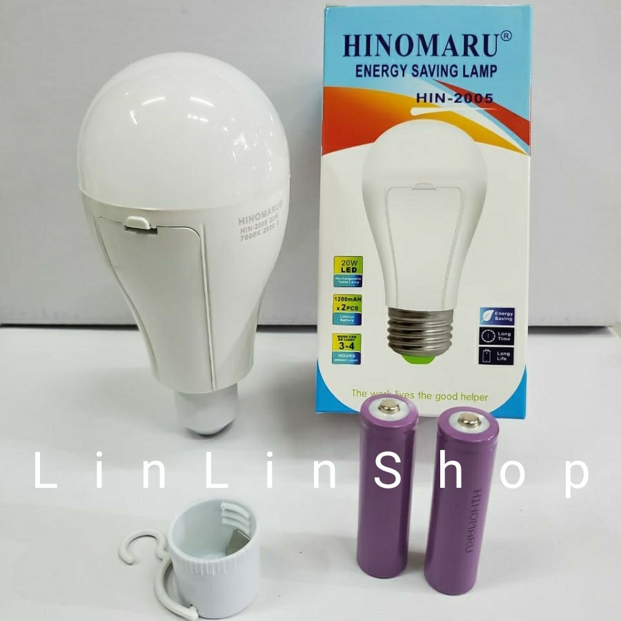 Lampu Emergency Hinomaru HIN-2005 Lampu Darurat 2 Baterai Lampu LED